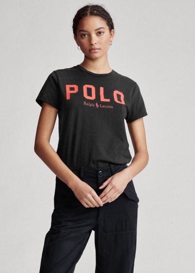 Playeras Polo Ralph Lauren Mujer Negros - Polo Cotton - TSVAD0851